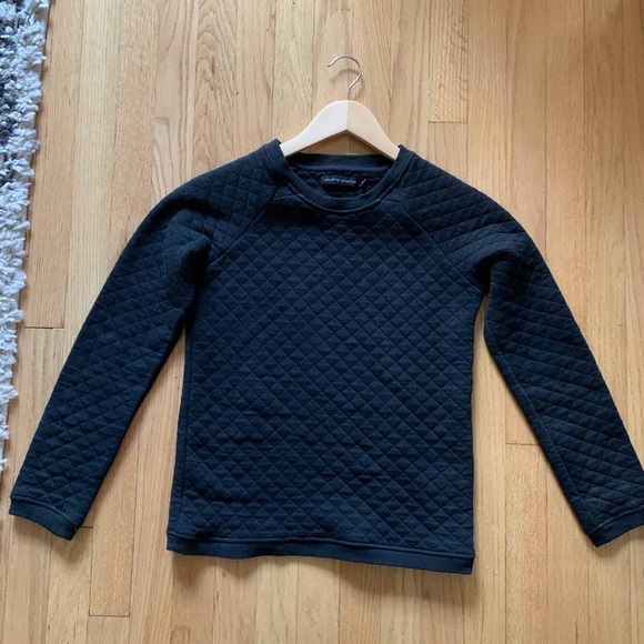 Lafayette Collection // Black Quilted Pullover - Picture 1 of 10